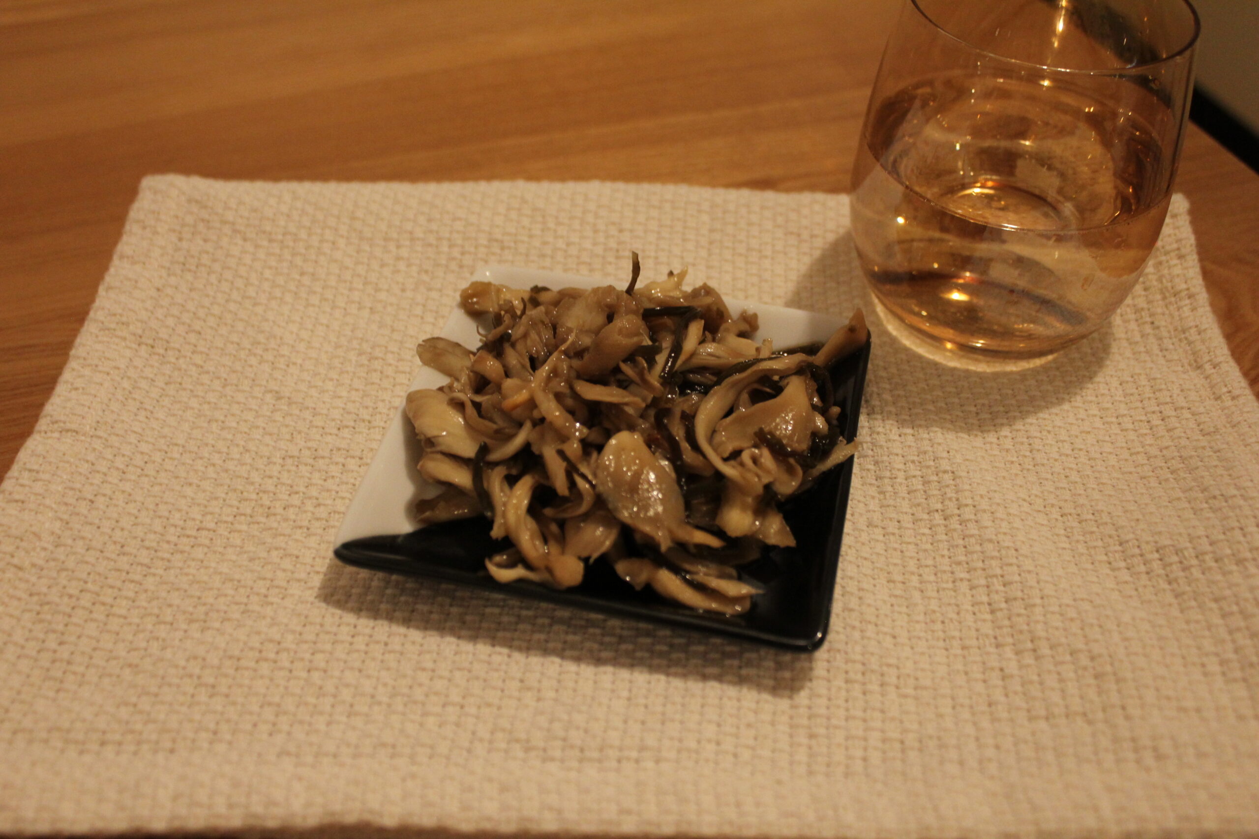 舞茸の塩昆布和え